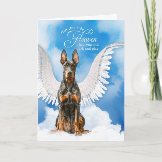Carte Perte d'un Doberman Pinscher chien animal de compa (Devant)