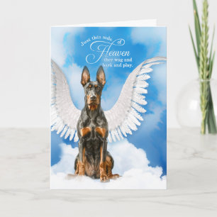 Carte Perte d'un Doberman Pinscher chien animal de compa