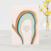 Carte Perte d'une douceur de la sympathie du bébé (Fleur jaune)