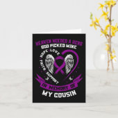 Carte Perte en mémoire d'un cousin Sensibilisation au ca (Fleur jaune)