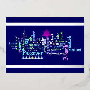 Carte Pesach Words