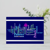 Carte Pesach Words (Debout devant)
