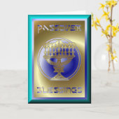 Carte Pessa'h, la Pâque juive, fête. (Fleur jaune)