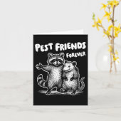 Carte Pest Friends Forever Blanc Imprimer (Fleur jaune)
