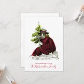 Carte Peste, docteur Père Noël. Baby It's Covid Dehors (Devant/Arrière en situation)