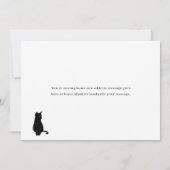 Carte Pet Cat Nouvelle adresse Nous avons déplacé Faire- (Dos)