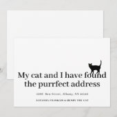 Carte Pet Cat Nouvelle adresse Nous avons déplacé Faire- (Devant / Derrière)