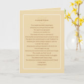 Carte Pet Loss Chien Hommage Poème du groupe (Fleur jaune)