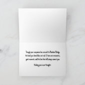 Carte Pet Loss Sympathy Card Personalized Photo Pet Name (Intérieur)