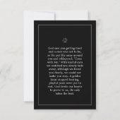 Carte Pet Memorial 3.5"x5" Noir - Dieu vous a vu P (Dos)