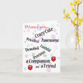Carte Pet Memorial Crazy Cute Sympathy (Fleur jaune)