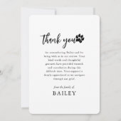 Carte Pet Memorial Modern Simple 10 Photo Collage Card (Dos)