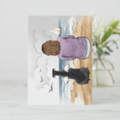 Carte Pet Memorial - Personnalisée (Debout devant)