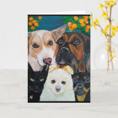 Carte Pet Selfie Painting by Alfred Fox (Fleur jaune)