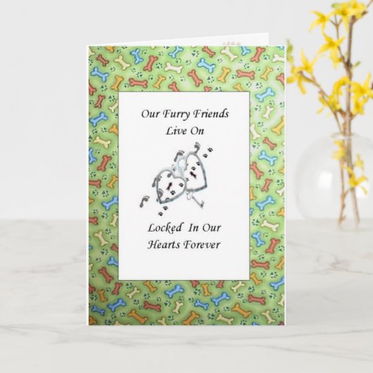 Carte Pet Sympathie Front1 (Fleur jaune)