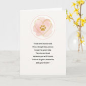 Carte Pet Sympathy Card Love Paw Series (Fleur jaune)