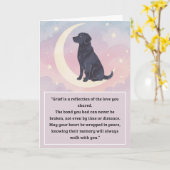 Carte Pet Sympathy Card Moon Chien série (Fleur jaune)