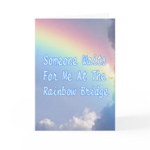 Pet Sympathy Card Rainbow Bridge Dog Cat Full