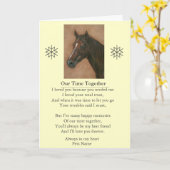 Carte PET sympathy poem original customizable message (Fleur jaune)