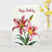 Carte pétale de fuchsia douce (Fleur jaune)