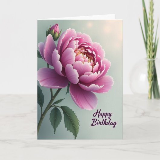 Carte pétale de fuchsia joyeuse (Devant)
