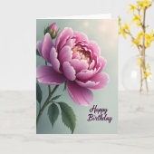 Carte pétale de fuchsia joyeuse (Fleur jaune)