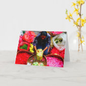 Carte Pétales de fleur pour offrir, Bali (Fleur jaune)