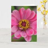 Carte pétales de fleurs roses (Fleur jaune)