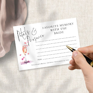 Carte Pétales de mémoire préférées Fête des mariées de p