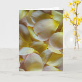 Carte Pétales de rose jaune (Fleur jaune)