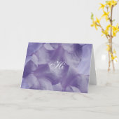 Carte Pétales pourpres de fleur de lune (Fleur jaune)