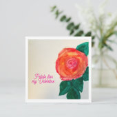 Carte Petals For My Valentine (Debout devant)