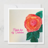 Carte Petals For My Valentine (Devant)