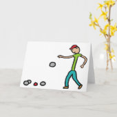 Carte Petanque (Fleur jaune)