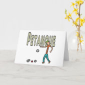 Carte Petanque (Fleur jaune)