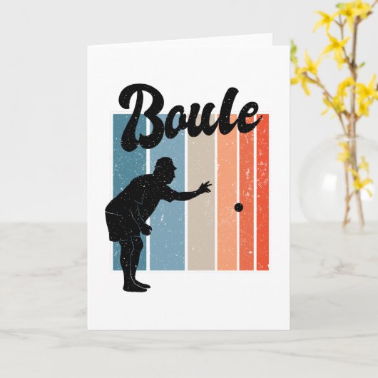 Carte Petanque (Fleur jaune)