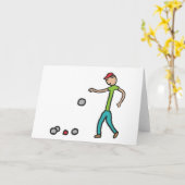 Carte Petanque (Fleur jaune)