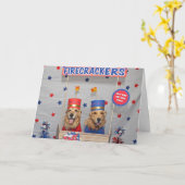 Carte Pétards de golden retriever à vendre (Fleur jaune)