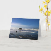 Carte Peter Iredale Shipwreck, Côte de l'Oregon (Fleur jaune)