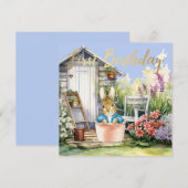 Carte Peter le Jardin de lapin Shop Premier anniversaire (Devant / Derrière)