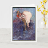 Carte Peter Pan et Wendy par Alice B. Woodward (Fleur jaune)