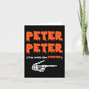 Carte Peter Peter est avec le citrouille