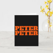Carte Peter Peter Peter Citrouille Manger Couples d'Hall (Fleur jaune)