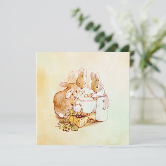 Carte Peter Rabbit Beatrix Potter (Debout devant)