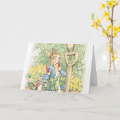 Carte Peter Rabbit Dans Le Jardin - Beatrix Potter (Fleur jaune)