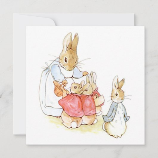Carte Peter Rabbit et ses soeurs (par Beatrix Potter) (Devant)
