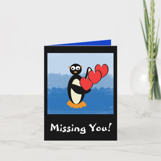 Carte peteycarddesign, Missing You ! (Devant)