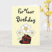 Carte Petit 4:8 doux de Philippiens d'anniversaire de (Fleur jaune)