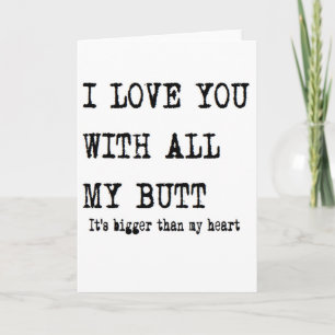 Carte petit ami anniversaire je t'aime avec tout mon der