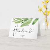 Carte Petit ami Cadeau Joyeux Anniversaire Amour Handsom (Fleur jaune)